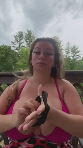 busty huge tits jiggling gif