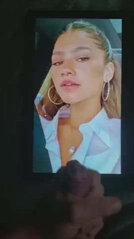 Cumshot Skinny Tribute Zendaya gif