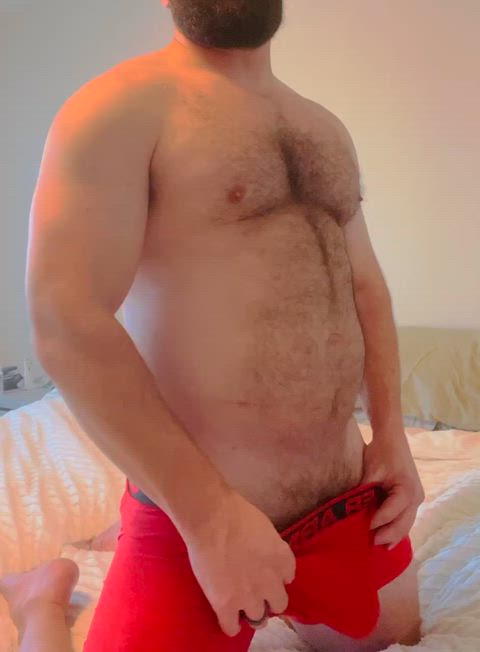 Unwrapping some daddy dick