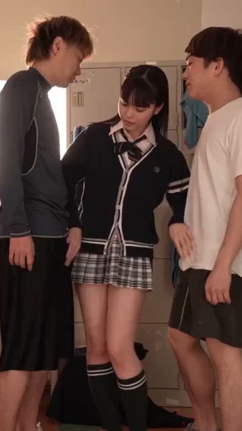 japanese schoolgirl teen japanese-nsfw adorable-porn legal-teens gif