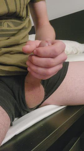 Cock Erection Male Masturbation Masturbating Petite gif