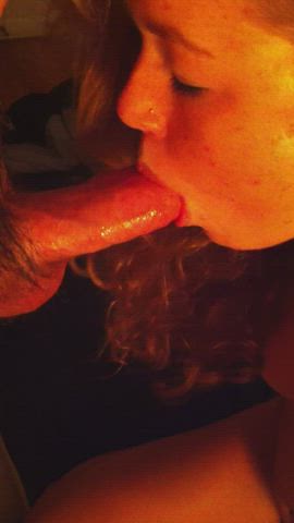 Big Dick Blowjob Cum In Mouth Cum Swallow Deepthroat Redhead Sloppy Sucking Swallowing