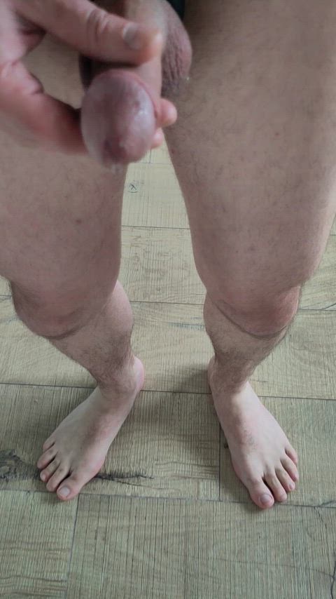 edging jerk off mirror precum solo gif