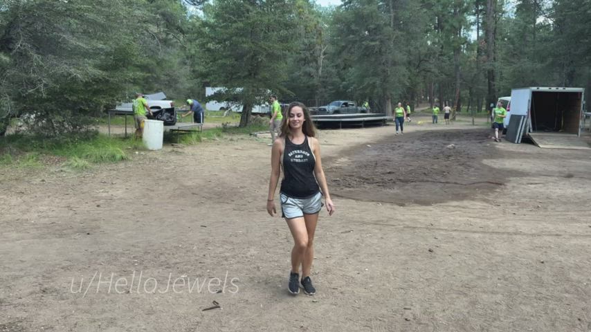 Flashing at camp!