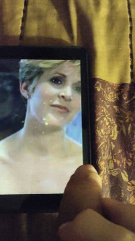 Giving Cum Goddess Carrie Fisher my load