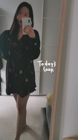 Amateur Asian Dress gif