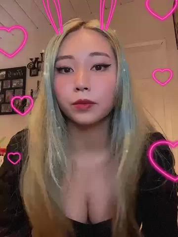 ahegao blowjob boobs gif