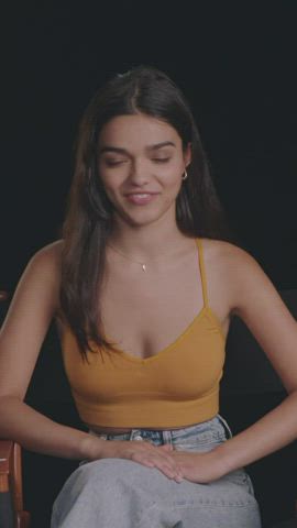 actress brunette celebrity cleavage natural tits small tits gif