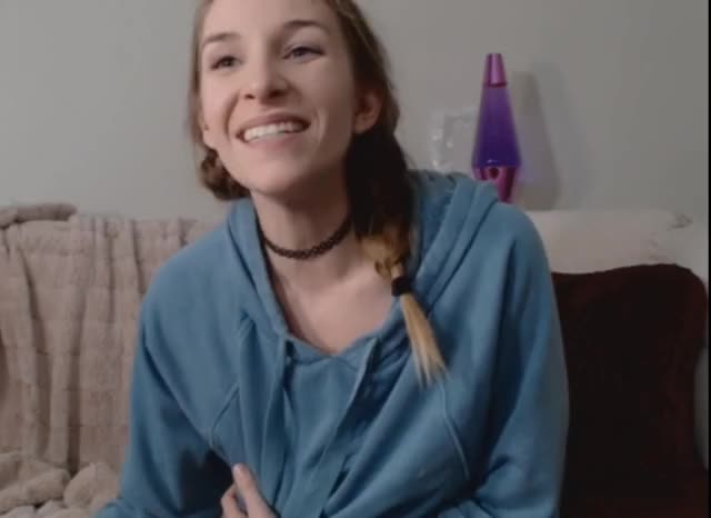 Happy camgirl with huge titties
