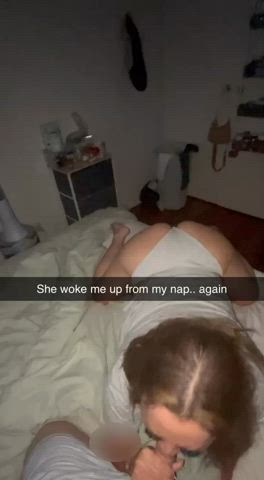 Waking up big bro from his nap