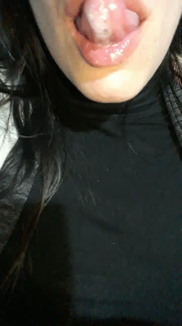 long tongue tongue tongue fetish gif