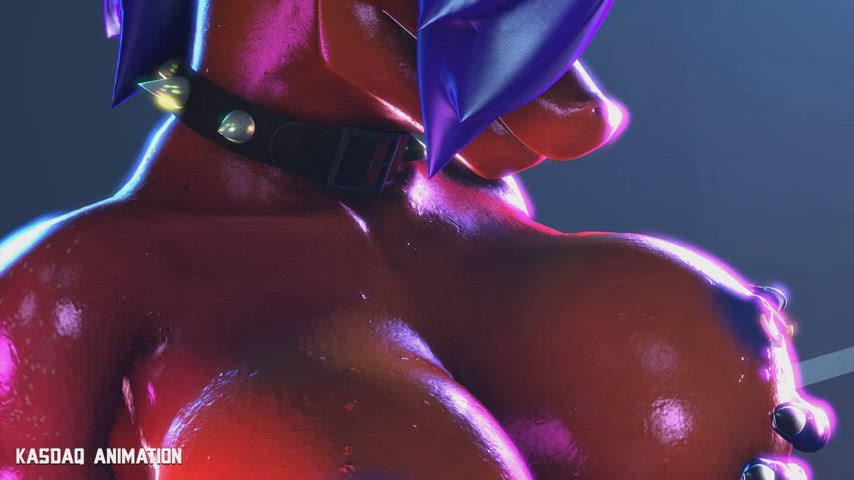 Animation Big Ass Big Tits Kissing Lesbians gif