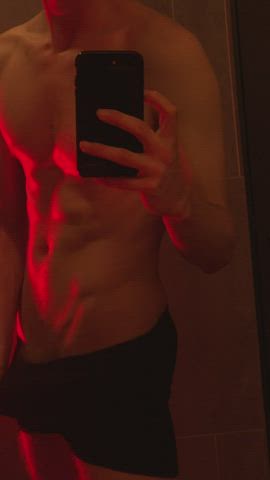 abs cock fitness gay male masturbation onlyfans shorts gif