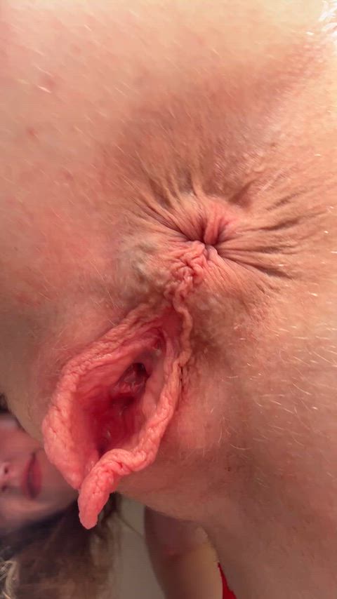 asshole close up from below labia pussy pussy lips teen tight ass tight pussy wet