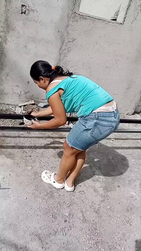 compilation tease thong gif
