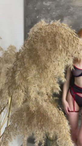 Ass Lingerie Redhead Tits Ukrainian gif