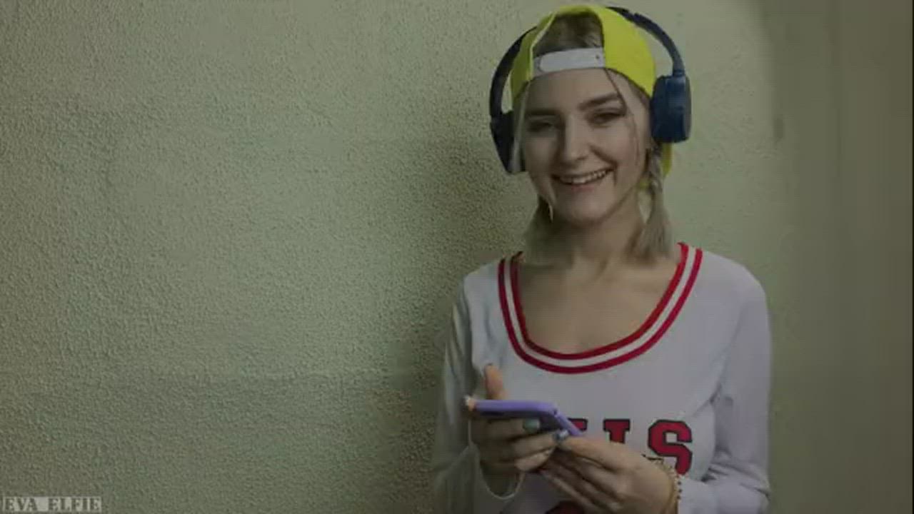 Eva Elfie Horny schoolgirl Fantasy Tease