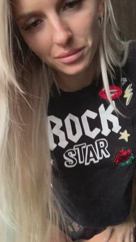 Blonde Strip Tattoo gif