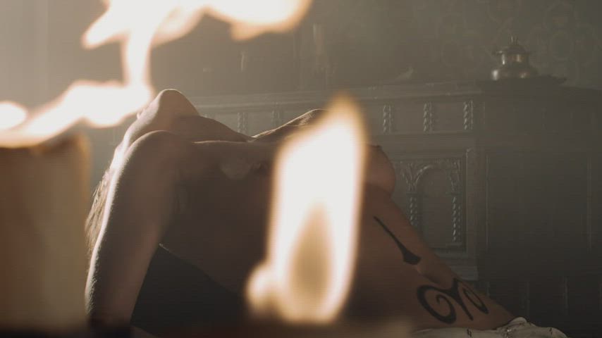anya olsen celebrity nude nudity scarlett johansson sweaty sex tits titty drop wet