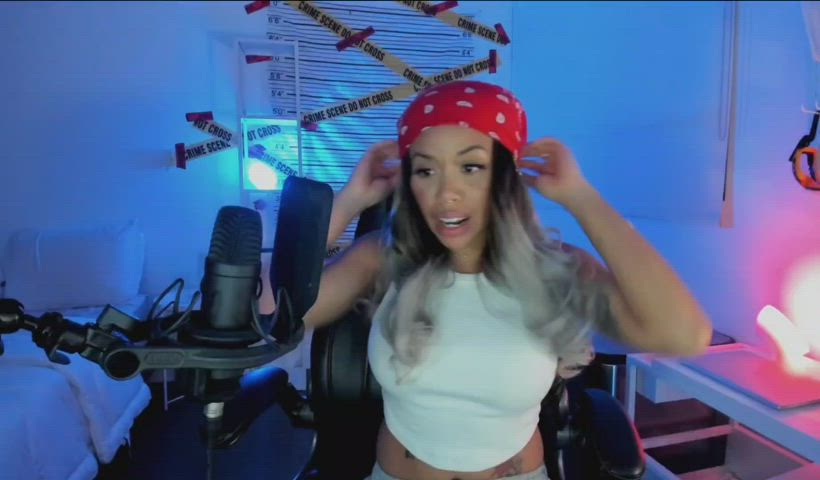 big tits boobs cute ebony lips perky pierced thick tits gif