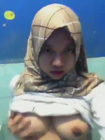 Asian Hijab Indonesian Malaysian Nude Solo Teen gif