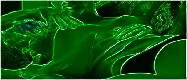 wow very hot green screen invert