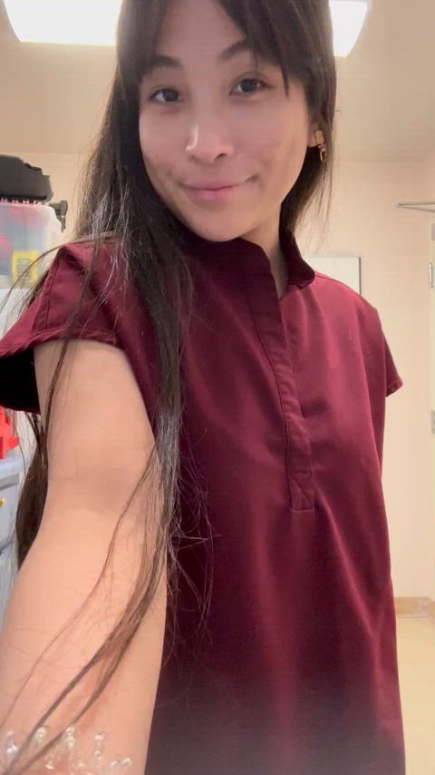 asian cute onlyfans public tits work just-boobs gif