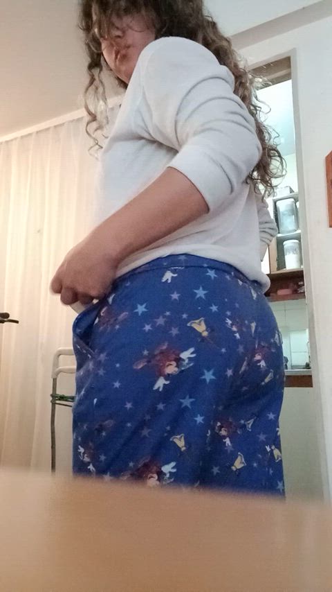 ass asshole assholebehindthong bubble butt round butt thick-booty gif