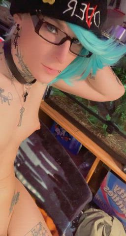 femboy goth trans gif