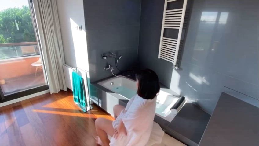 asian ass bath bathtub blowjob cute doggystyle r/asianporn gif