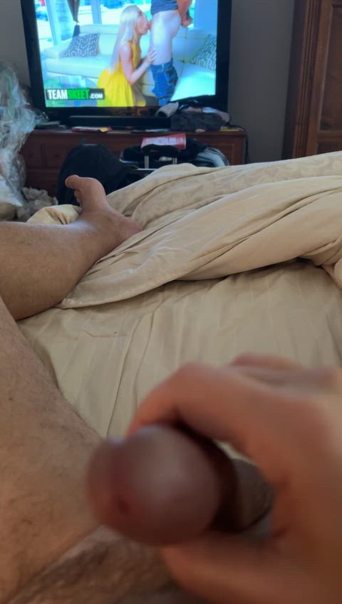 (59) watching cock sucking videos but wanting to suck cock