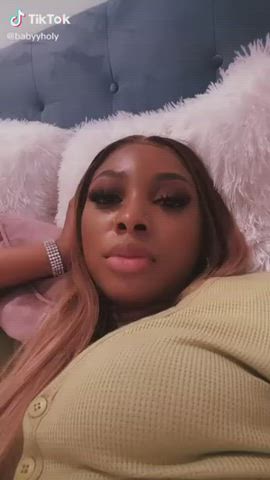 babe babecock ebony lips teen thick tiktok tribute gif