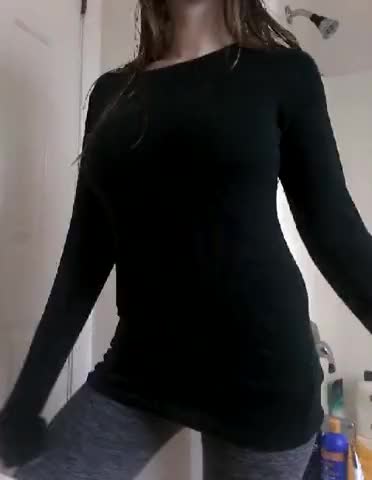 Girl with amazing body stripping
