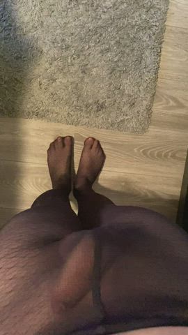 New pantyhose 😋 should I wear heels? 🤔