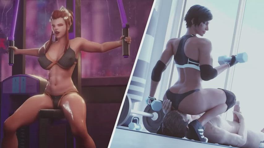 3D Gamer Girl Rule34 gif