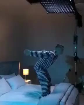 This is how everyone gets into bed yeah !