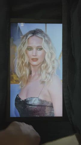 celebrity cum cumshot jennifer lawrence tribute gif