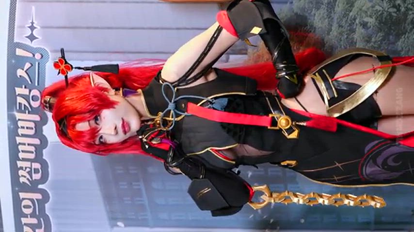 asian cosplay elf gif