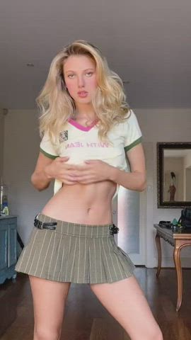 blonde model tiktok gif
