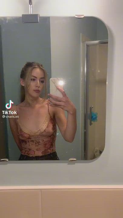 Lingerie Nipslip TikTok gif
