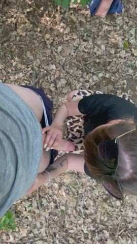 Love sucking outdoor in summer 😈