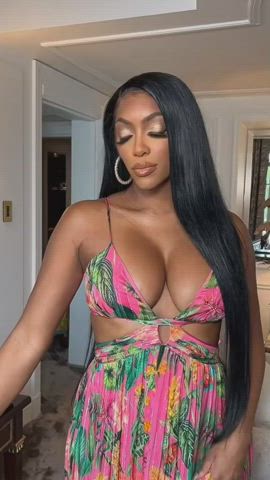 Boobs Celebrity Ebony gif