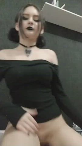 amateur dildo masturbating orgasm pussy pussy spread solo teen wet pussy gif