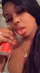 Ebony Long Tongue Tongue Fetish gif