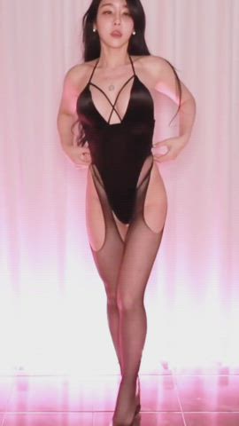 asian korean tease thong gif
