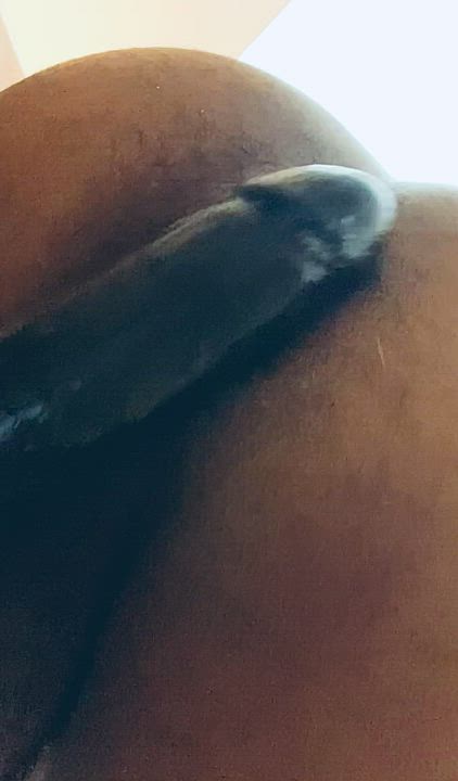Anal Play Booty Double Dildo gif