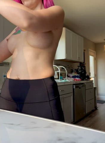 big tits dressing homemade hotwife milf nsfw onlyfans tits gif
