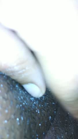 My big ebony clit is out to play.. Who wants tho play with her?