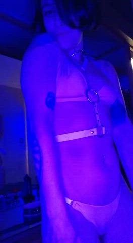 BDSM Dominatrix Femdom Mistress Pink Spanking Tease gif