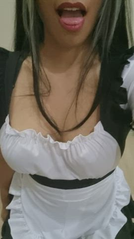 Lick Lips Maid gif